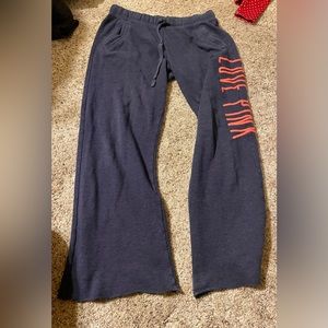 COPY - Victoria secret pink boyfriend fleece sweatpants dark blue Heather color…